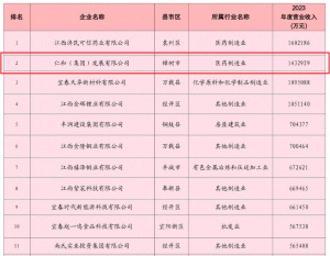 仁和集團榮登2024宜春民營企業百強榜第二